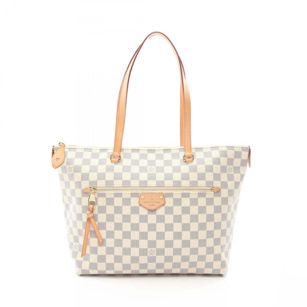 Louis Vuitton Iena MM Tote Bag/Handbag, Coated Canvas and Leather, Damier Azu...